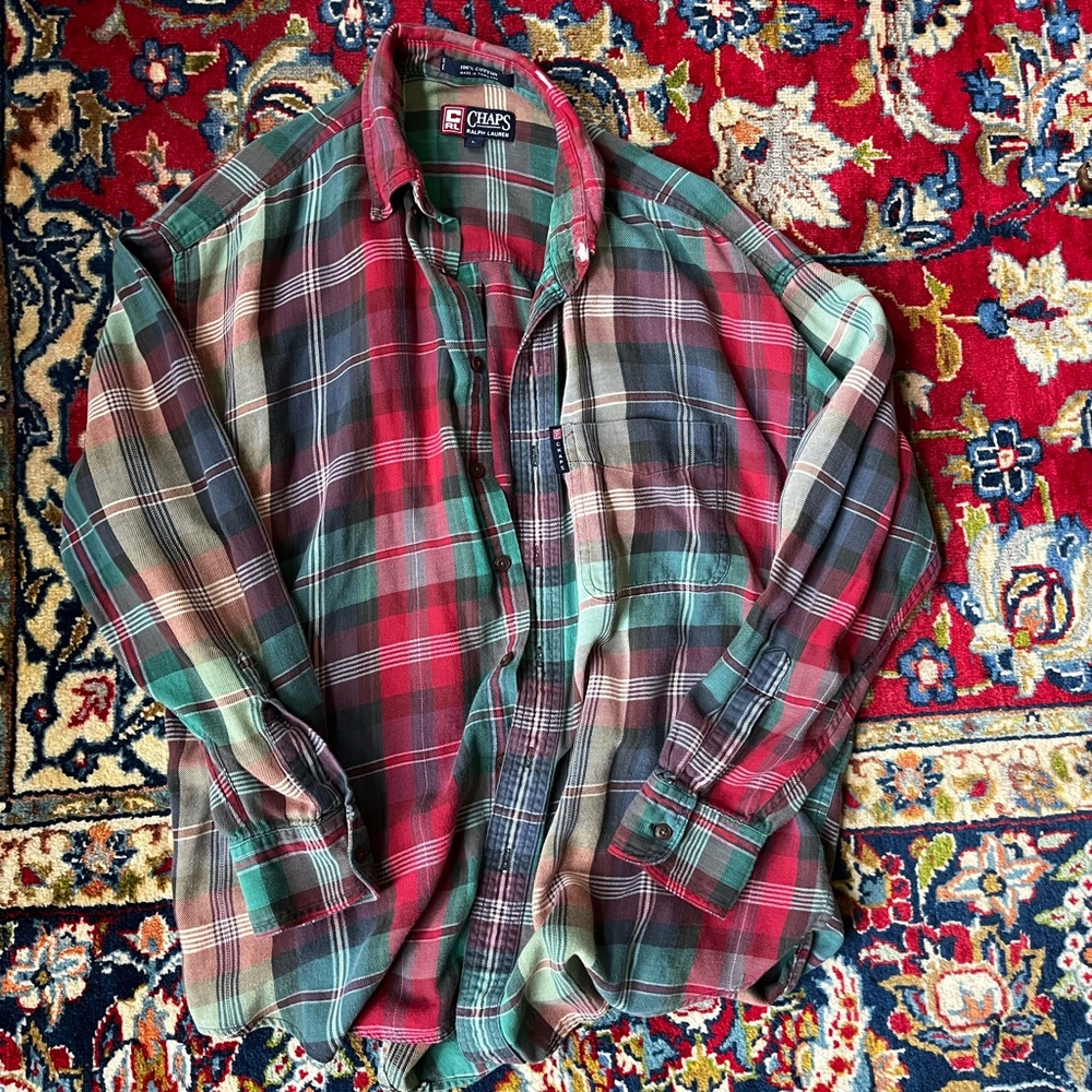 Vintage Chaps distressed button down